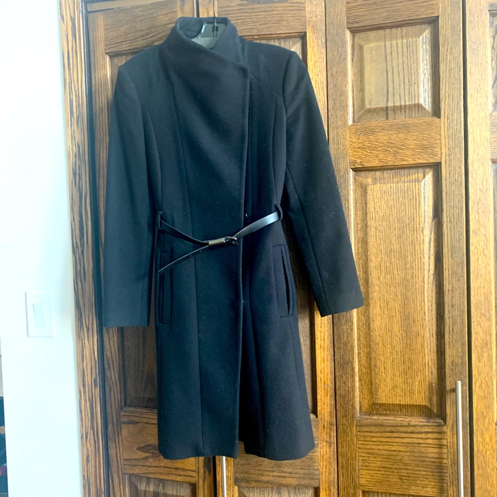 Mango Black Classic coat